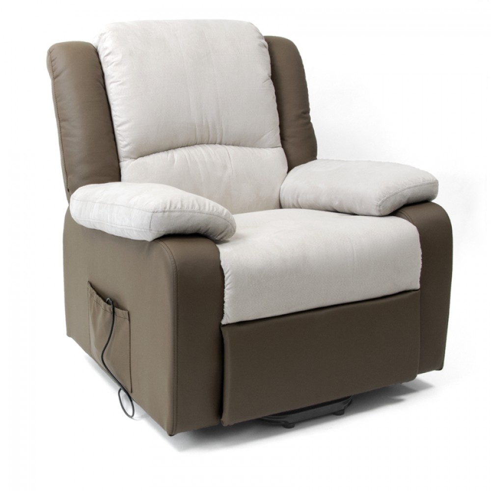 Ηλεκτρική Πολυθρόνα Ανύψωσης OLIVIA Καφέ - Μπεζ 09-2-125 "Vita"