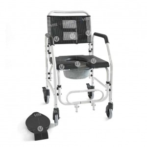 Αναπηρικό Αμαξίδιο Μπάνιου-Τουαλέτας Αδιάβροχο 44,5 cm Κατ οίκον Νοσηλεία