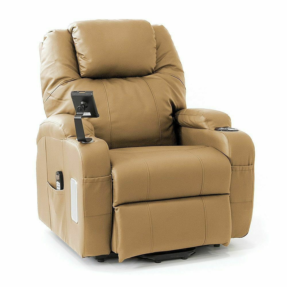 Ηλεκτρική Πολυθρόνα Ανύψωσης HORIZON Ανοιχτό Καφέ 90x95x110cm