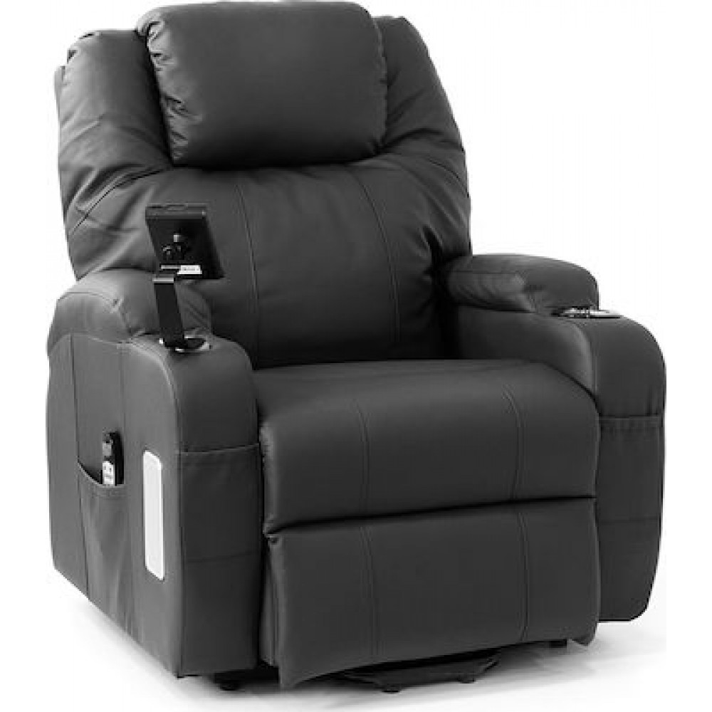 Ηλεκτρική Πολυθρόνα Ανύψωσης HORIZON 90x95x110cm Μαύρο