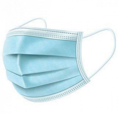 Μασκες προστασίας  3ply (τριών στρωμάτων)μιας χρήσης 1ΤΜΧ