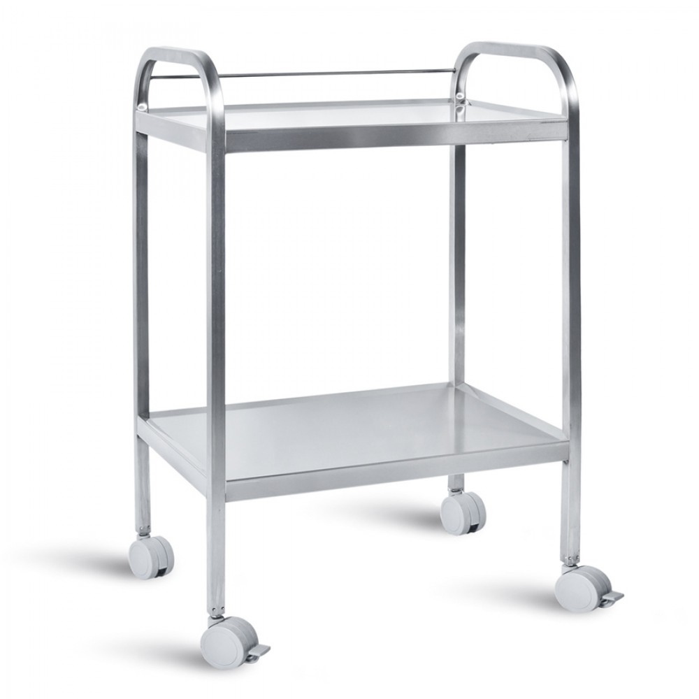 ΤΡΑΠΕΖΙ ΙΑΤΡΕΙΟΥ INOX ΜΕ ΔΥΟ ΡΑΦΙΑ