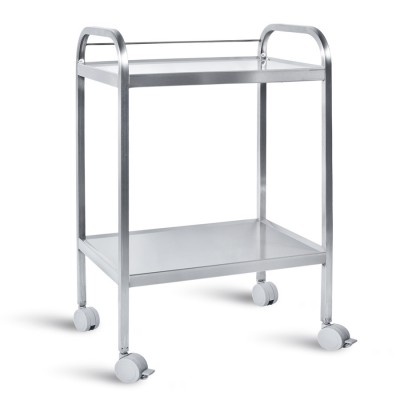 ΤΡΑΠΕΖΙ ΙΑΤΡΕΙΟΥ INOX ΜΕ ΔΥΟ ΡΑΦΙΑ