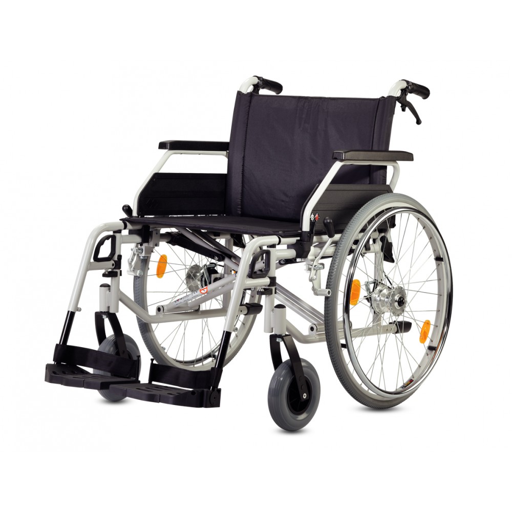 Αμαξίδιο Πτυσσόμενο Deluxe S-ECO 300 B+B. Φουσκωτοί Τροχοί 24'' Μεταλλικό Γκρι