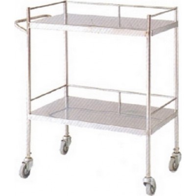 Τραπέζι INOX με δύο ράφια