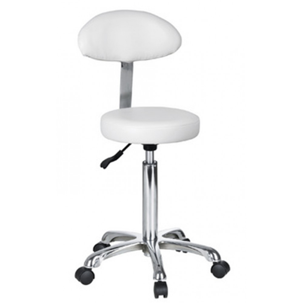 Σκαμπό τροχήλατο με πλάτη Ιατρικά Έπιπλα 